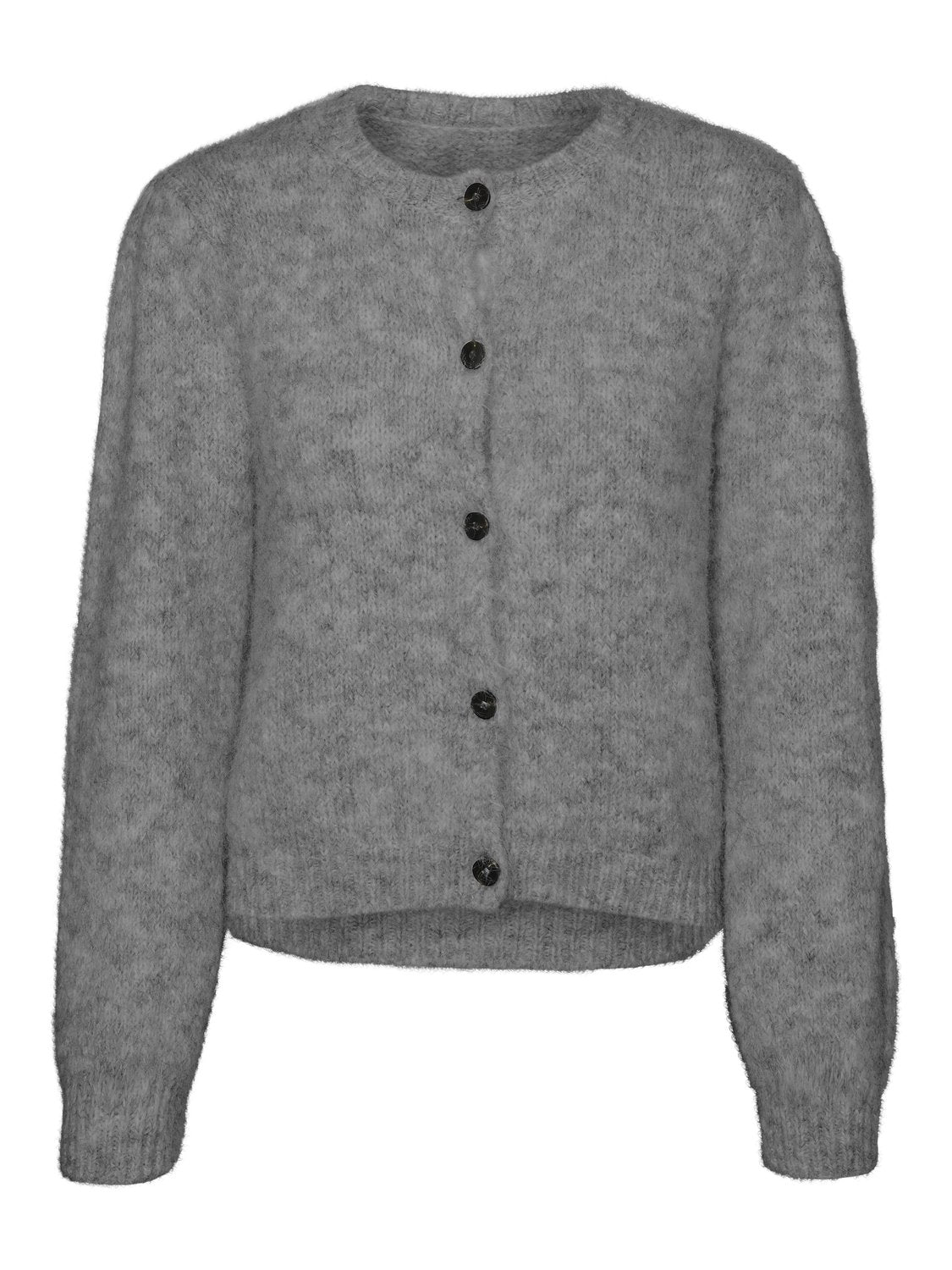VMNOVAH Knit Cardigan - Medium Grey Melange - VERO MODA & VILA Bergvik